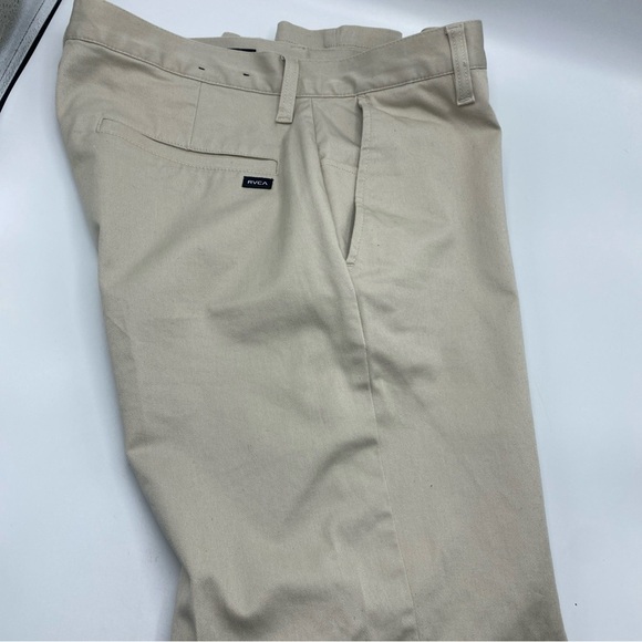 RVCA Men's Week-end Stretch Straight Fit Pant  Khaki Size 34 - Picture 4 of 6